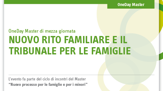 Immagine Nuovo rito familiare e il Tribunale per le famiglie